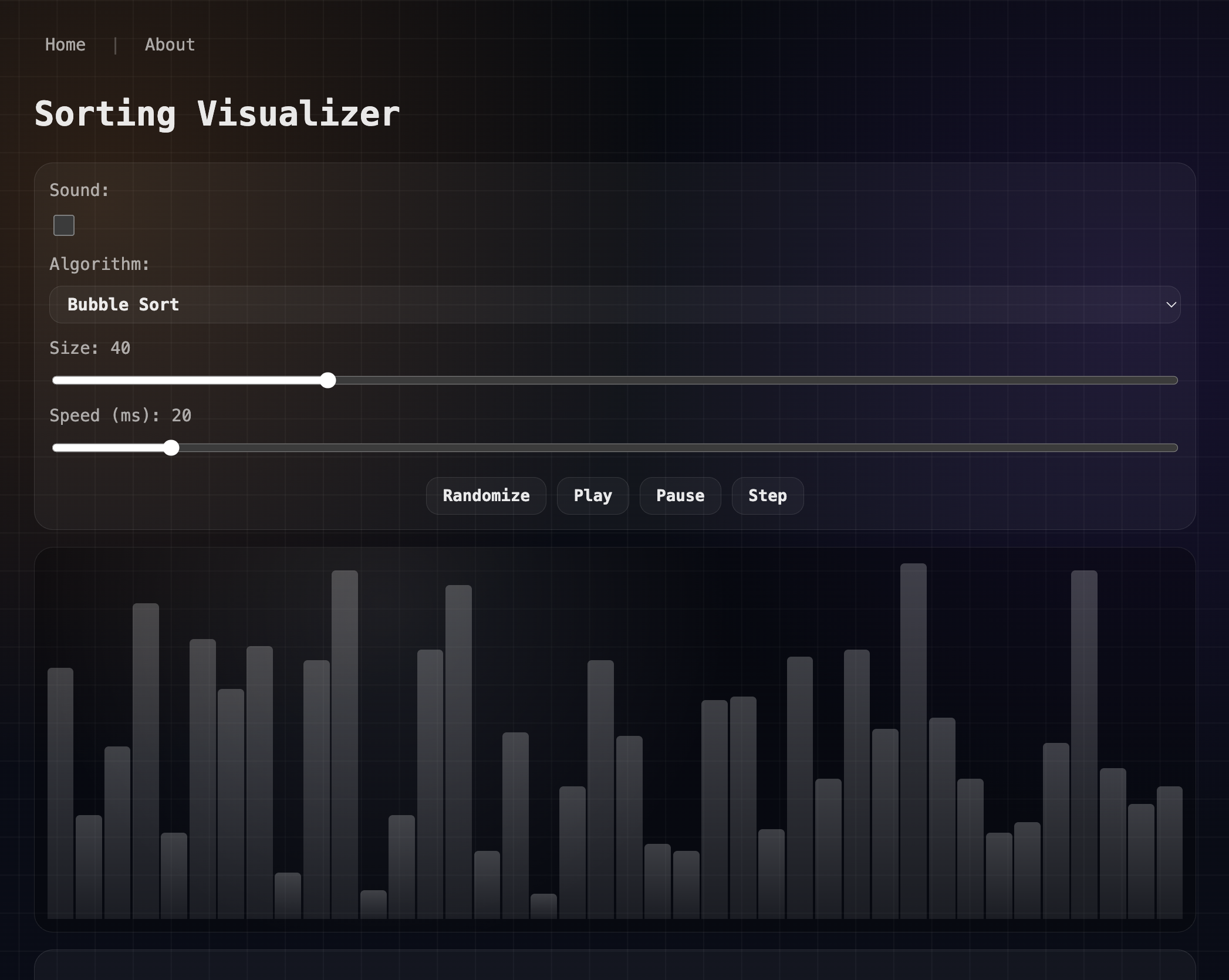 Sorting Visualizer Project